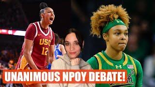 JUJU WATKINS unanimous NPOY over Hannah HIDALGO SPARKS DEBATE