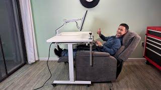 You NEED this! The Ultimate DIY Electric Recliner Workstation with COLAMY Recliner Chair