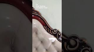 Double bed design, natural polish finished, teak wood bed,   wood carving bed #youtubeshorts #video