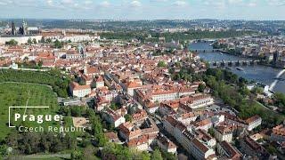 Prague, Czech Republic - Drone Aerial 4K Footage - April 2024