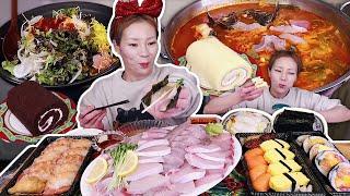 올해 크리스마스는 방어회&초밥파티!!!241225 /Mukbang, eating show