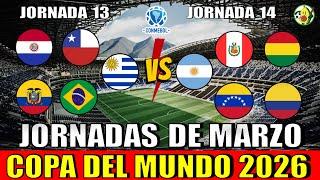 Copa del Mundo Jornada 13 y 14 Eliminatorias Sudamericanas marzo 2025