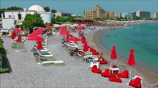 Aussicht auf Elli-Strand Juni 2018 Rhodos-Stadt HD