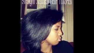 Natural Hair Tutorial | Straight Natural Hair