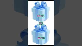 Black vs white gift box challenge #shorts