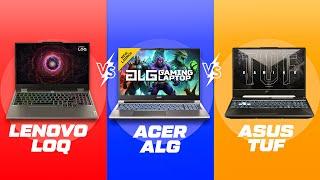 Lenovo LOQ vs Acer ALG vs Asus Tuf F15 | Best Gaming Laptop? RTX 2050 vs 3050 | Intel i5 12th Gen