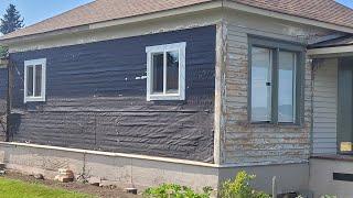 Removing Old Smart Lap Siding & Installing New Windows with Flashing Tape | Live Remodel Part 1