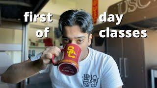 First Day of *in-person* Classes | USC Freshman Spring Semester (pre-med classes, studying, workout)