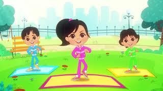 Body Parts Song - Aisha and Friends     أغنية أجزاء الجسم والحواس الخمسة- تمرينات مع عائشة