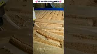 3d wood carving tutorial || cnc wooden door design || wood craft |  solid wood double door #shorts