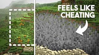 The Easiest Way To Build Cliffs In Minecraft