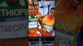 The moment that Disqualified Faith Kipyegon, Paris 5000m Olympics. #kenya #faith #kipyegon