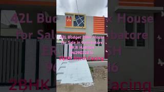 Budget-Friendly  2BHK Home in Idikarai, Coimbatore | North Facing | ₹42L | ER.R HARISH 9629032816