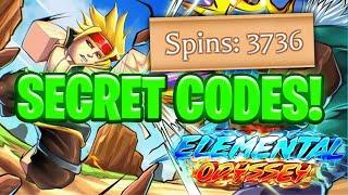 Elemental Odyssey MAX SPINS CODES!