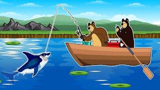 Bear farm: Met a shark while fishing !