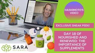 Nourished and Renewed: Day 18 Supplements For Hashimoto's