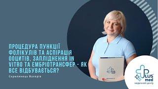 7. Пункція фолікулів,аспірація ооцитів,запліднення IN VITRO| Скрипинець В. | МЦ "Плюсмед"