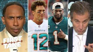 FIRST TAKE | "Miami NEED Tom Brady to save season" - Stephen A. reacts to Dolphins place Tua on IR