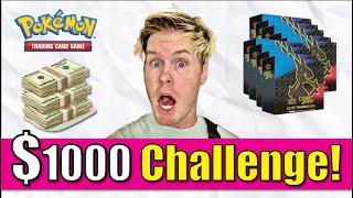 Pokemon $1000 Challenge! CAN I MAKE MONEY ON POKEMON CARDS? (Part 1)