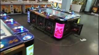 8 and 10 player best design fish table hunter shooting gambling game machine Gameplay testing