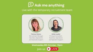 Charity People-Ask me Anything Live Session All about Temporary Recruitment