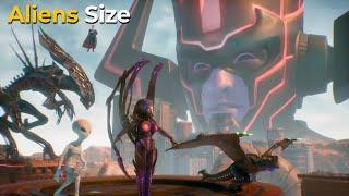 Aliens Size Comparison in 3D | Movies Aliens | Games Aliens