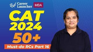 CAT RC Practice | 50 Must-do Reading Comprehension Set 16 | CAT 2024