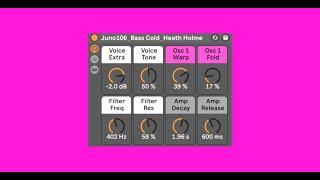 Ableton Wavetable | Juno 106 | Synth Patches | By Heath Holme