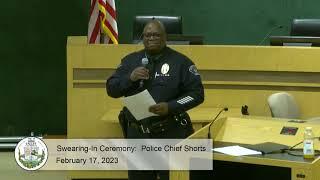 Swearing In Ceremony for Simi Valley Chief of Police – Charles Steve Shorts - February 17, 2023