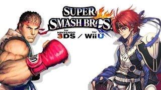 Super Smash Bros Wii U and 3DS RYU and ROY TRAILER REVEALED!!!