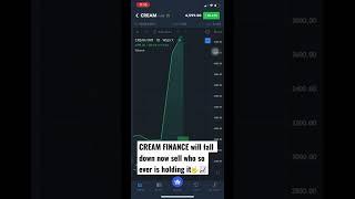 Sell CREAM FINANCE fast #crypto #cryptocurrency #cryptonews #cryptocoin #cream #earnmoney #bitcoin