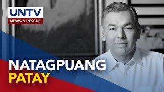 Dating Batangas Vice Gov. Ricky Recto, natagpuang patay sa kanyang bahay sa Pasig City