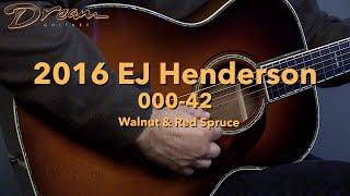 Dream Guitars - 2016  E.J. Henderson 000-42, Walnut & Red Spruce #guitardemo #acousticguitar