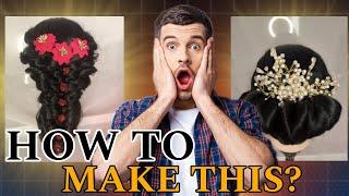 HOW TO MAKE BEAUTIFUL HAIRSTYLES | FUNCTION HAIRSTYLES FOR GIRLS | TRADITIONAL WEAR HAIRSTYLES 