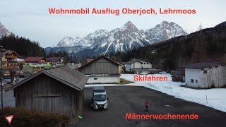 Wohnmobil Kastenwagen Winter Ausflug Teil 1 - Skifahren in Oberjoch