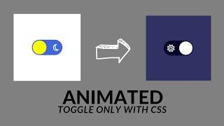 Animated Toggle Button only with HTML,CSS | HTML, CSS 2023 #html #css #2023