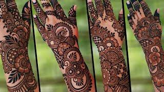 Top _ 4 Easy Special Mehndi For Back Hand/Simple easy bridal mehandi/New Latest Mehndi