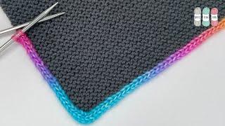 How to Knit an Applied I-Cord Edge