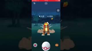 POKÉMON GO 再次cp1905炎帝但好難喔