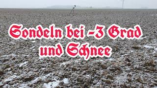 Sondeln bei minus 3 Grad und Schnee