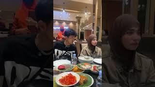 Makan dulu kaka Rania sama Jaden dan keluarga Putra Abdullah #rania #jaden #chima #putraabdullah