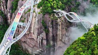 The most dangerous cliff bridge | Amazing landscapes in China