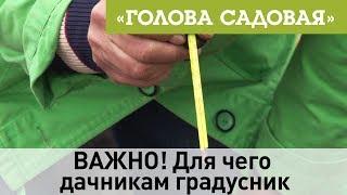Голова садовая - ВАЖНО! Для чего дачникам градусник