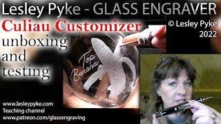 Glass engraving - Culiau Customizer drill unboxing and testing - watch till the end!