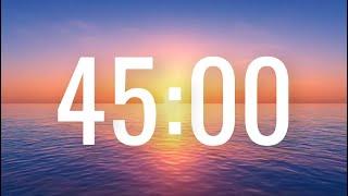 Relaxing 45-Minute Countdown Timer with Ambient Piano Music