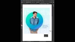 Quick Graphic Design Poster in Photoshop - Photoshop Tutorial #photoshop #shorts #photoshoptips