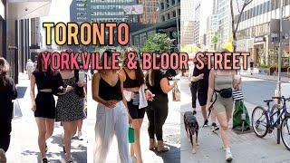 Toronto Downtown Bloor St And Yorkville Village Walking Tour Toronto Canada 4K