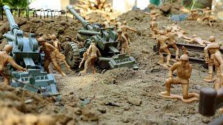 Army men:Crossing the bridge #stopmotion (big plastic warfare)