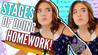 THE STAGES OF DOING HOMEWORK // #BACKTOSCHOOLWITHCIC | Cicily Boone