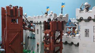 Lego Lion Knight's Castle Conquest Stop Motion Animation